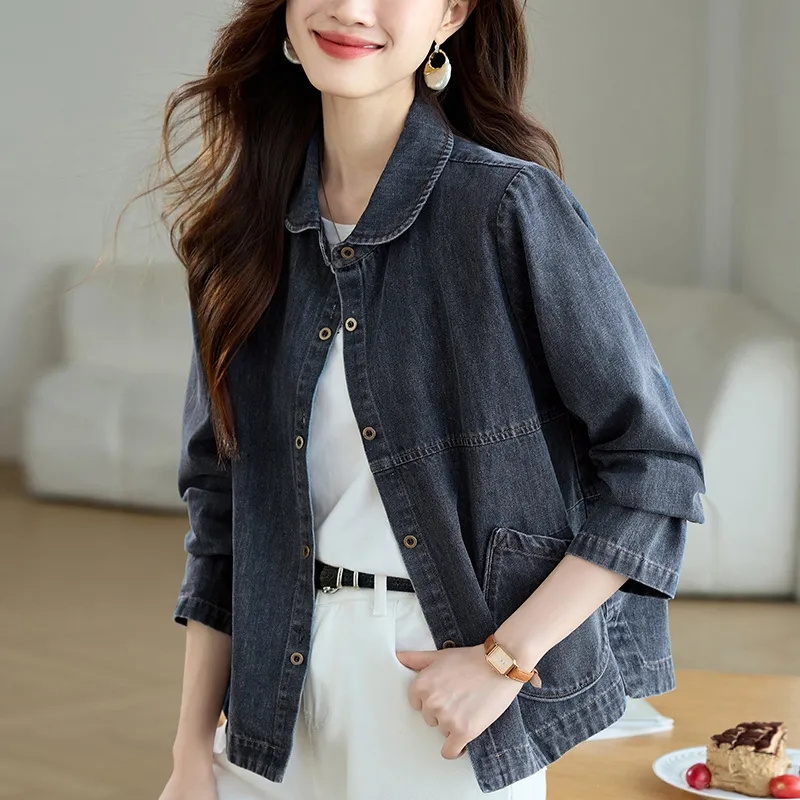 Down Jacket Packable - Veste en jean pour femme, nouvelle