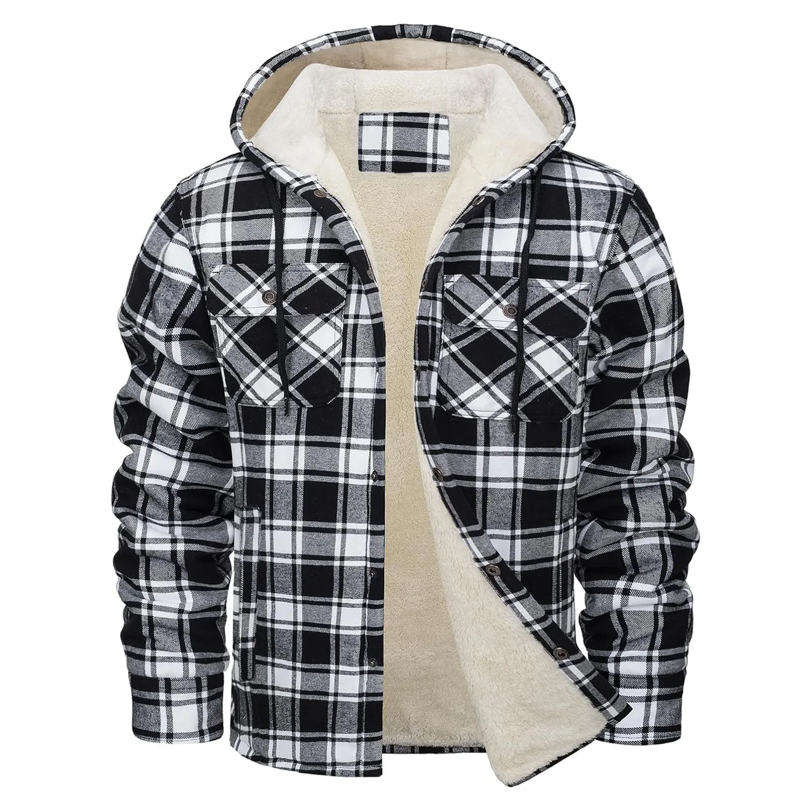 Veste à capuche en flanelle ép - Flannel Shirt Lined avis et prix