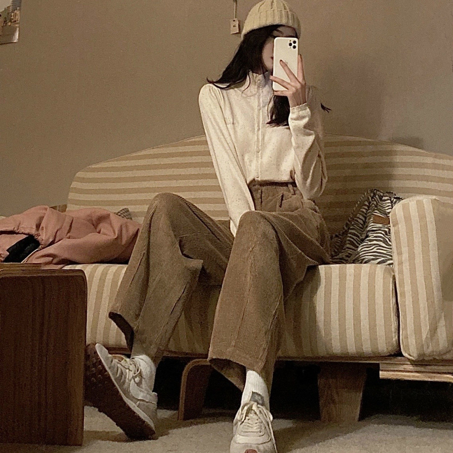 Pantalon en velours côtelé à j - Corduroy Pant Warm avis et prix